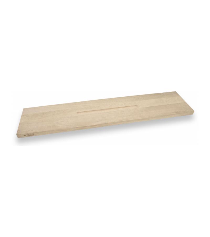 Badplank eiken naturel recht 75 x 20 cm - 25 mm