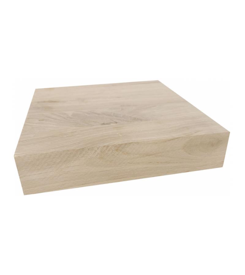 Eiken plank massief recht 20 x 20 cm - 40 mm