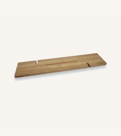 Badplank eiken klei recht luxe 95 x 20 cm - 25 mm
