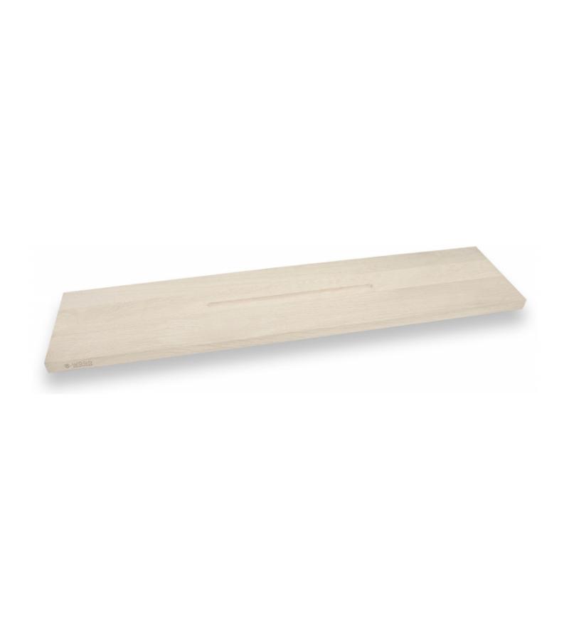 Badplank eiken wit recht 95 x 20 cm - 25 mm